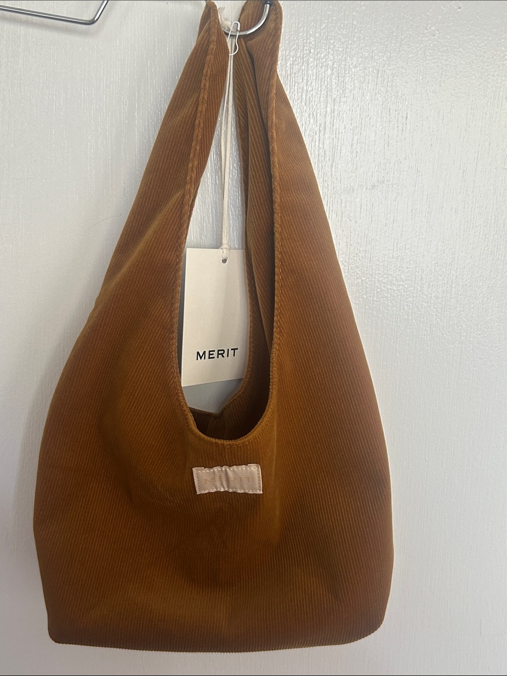 Merit Corduroy Cosmetic Case in Brown NWT